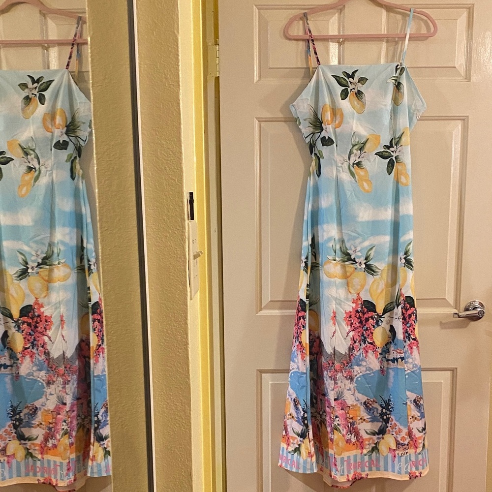 NWOT Sunday Floral Maxi Dress, Size L